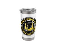 I get Paid to Fork Around Design for a Forklift Driver Stainless Steel Insulated Tumbler