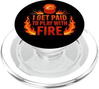 I Get Paid to Play With Fire Funny Welder PopSockets PopGrip for MagSafe