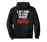 I Get Paid To Stab Phlebotomy Phlebotomist Pullover Hoodie