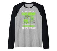 I Get Paid To Stare Out The Windows All Day Truck Driver Raglan Baseball Tee