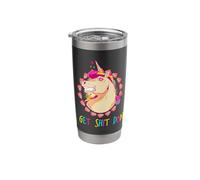 I Get Shit Done Unicorn Mullet & Rainbow Poop Gift Stainless Steel Insulated Tumbler