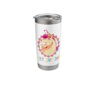 I Get Shit Done Unicorn Mullet & Rainbow Poop Gift Stainless Steel Insulated Tumbler
