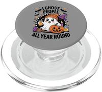 I Ghost People All Year Round Funny Halloween Ghost PopSockets PopGrip for MagSafe