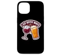 I Go Both Ways Funny Wine Beer Drinker Lover Joke Fun Quote Case for iPhone 13
