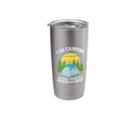 I Go Camping Camp Travel Hiking Camper Mountain Hiker Stainless Steel Insulated Tumbler