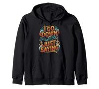 I Go Down Just Saying Deep Scuba Diving Sea |- Zip Hoodie
