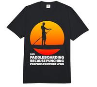 I go Paddleboarding Because Paddleboard Comfort Colors Adult Heavyweight T-Shirt