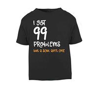 I Got 99 Problems But A Soul Ain’t One Ginger Statement Short Sleeve Cotton Kids t Shirt, 2-3 Years, Black