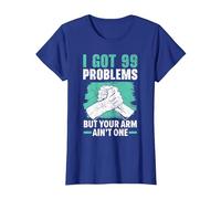 I Got 99 Problems But Your Arm Ain't One Arm Wrestling T-Shirt, Women, Royal Blue, X-Small