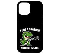 I Got A Grabber Nothing Is Safe Funny Dino Case for iPhone 12 Pro Max