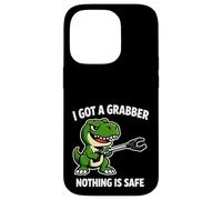 I Got A Grabber Nothing Is Safe Funny Dino Case for iPhone 14 Pro