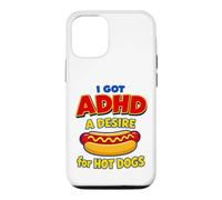 I Got ADHD A Desire For Hot Dogs Funny Neurodivergent Humor Case for iPhone 12/12 Pro