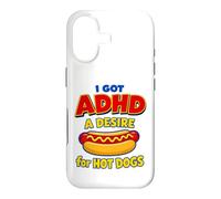 I Got ADHD A Desire For Hot Dogs Funny Neurodivergent Humor Case for iPhone 17
