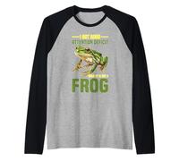 I Got ADHD Attention Deficit Hold Up Is Dat A Frog Raglan Baseball Tee