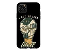 I Got An Idea Let's Go Outside Vintage Hiking Outdoors Lover Case for iPhone 11 Pro Max