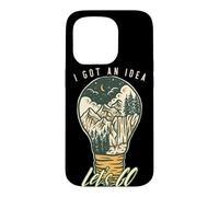 I Got An Idea Let's Go Outside Vintage Hiking Outdoors Lover Case for iPhone 15 Pro