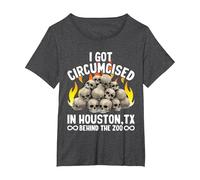 I Got Circumcised Funny Oddly Specific Meme Sarcastic Weird T-Shirt, Women's Plus, Dark Heather Grey, 4X
