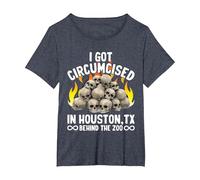I Got Circumcised Funny Oddly Specific Meme Sarcastic Weird T-Shirt, Women's Plus, Heather Blue, 1X