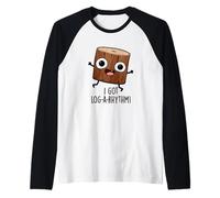 I Got Log-a-Rhythm Funny Math Pun Raglan Baseball Tee