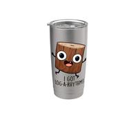 I Got Log-a-Rhythm Funny Math Pun Stainless Steel Insulated Tumbler