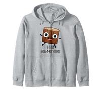 I Got Log-a-rhythm Funny Math Pun Zip Hoodie