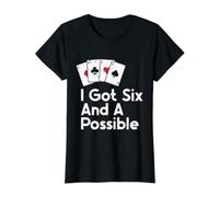 I Got Six and A Possible Value Graphic T-Shirt, Women, Black, M