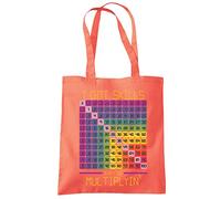 I Got Skills They're Multiplying - Tote Shopping Bag - Number Day 2026 School Maths Day Top Numeracy Day Tee Mathematics Lover One size coral
