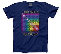 I Got Skills They're Multiplying - Unisex T-Shirt - Number Day 2025 School Maths Day Top Numeracy Day Tee Mathematics Lover L Navy