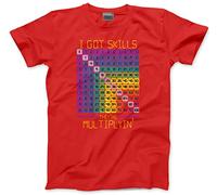 I Got Skills They're Multiplying - Unisex T-Shirt - Number Day 2025 School Maths Day Top Numeracy Day Tee Mathematics Lover 7-8 Years red