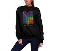 I Got Skills They're Multiplying - Youth & Womens Sweatshirt - Number Day 2025 School Maths Day Top Numeracy Day Jumper Mathematics Lover XXL Black