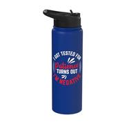 I Got Tested for Patience Turns Out I'm Negative Stainless Steel Insulated Water Bottle