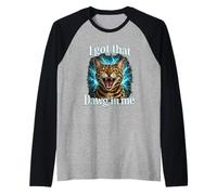 I Got that Dawg in Me Cat Shirt Funny Angry Bengal cat Raglan Baseball Tee