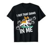 I Got That Dawg in Me Skateboard Dog Graphic T-Shirt