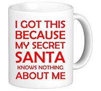 I got This - Secret Santa Mug for Men and Women - Funny Secret Santa Gift idea for Work - Office Colleagues & Coworkers - Sarcastic Xmas Coffee Mug - Rude Gift for her & him Coffee Cup
