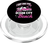 I Got This Tan From Ocean City Beach Maryland Palm Tree PopSockets PopGrip for MagSafe