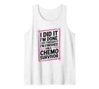 I Got Through It. I'm Finished I Am A Chemo Survivor, Cancer Tank Top