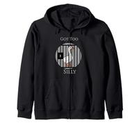 I Got Too Silly Funny Silly Goose Meme Zip Hoodie