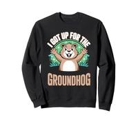 I Got Up For The Groundhog Day Funny Cartoon Sweatshirt