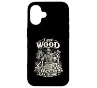 I Got Wood On Oak Island Treasure Hunting Skeleton Case for iPhone 16