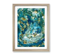 I Got You Abstract Framed Wall Art Print A2 Oak