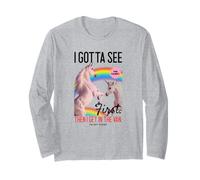 I Gotta See The Candy First (Funny Rainbow Unicorn Graphic) Long Sleeve T-Shirt