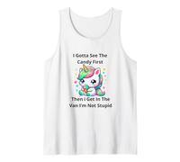 I Gotta See The Candy First. I'm Not Stupid Creepy Adult Tank Top
