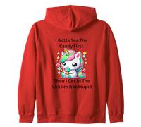 I Gotta See The Candy First. I'm Not Stupid Creepy Adult Zip Hoodie