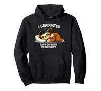 I Graduated Can I Go Back to Bed Now Funny Graduation Pullover Hoodie