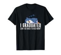 I Graduated Can I Go Back To Bed Now Graduation Penguin T-Shirt