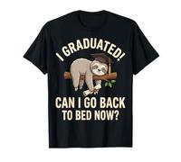 I Graduated Can I Go Back to Bed Now Sloth Funny Graduate T-Shirt