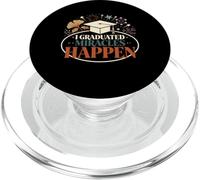 I Graduated Miracles Happen Funny Graduation Cap Boho PopSockets PopGrip for MagSafe