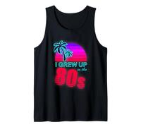 I Grew Up in The 80s Retro Sunset Style Tank Top