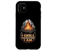 I Grill Therefore I Am Funny BBQ Grill Philosophy Case for iPhone 11