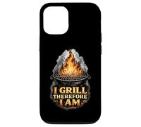 I Grill Therefore I Am Funny BBQ Grill Philosophy Case for iPhone 12/12 Pro